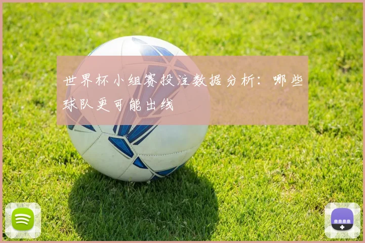 世界杯小组赛投注数据分析：哪些球队更可能出线