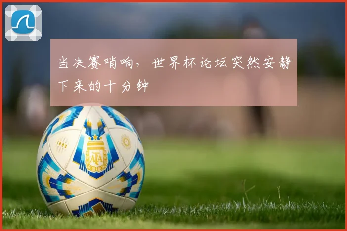 当决赛哨响，世界杯论坛突然安静下来的十分钟