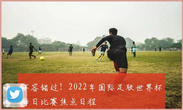 不容错过！2022年国际足联世界杯每日比赛焦点日程
