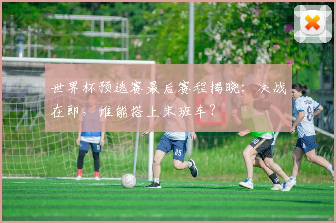 世界杯预选赛最后赛程揭晓:决战在即,谁能搭上末班车?